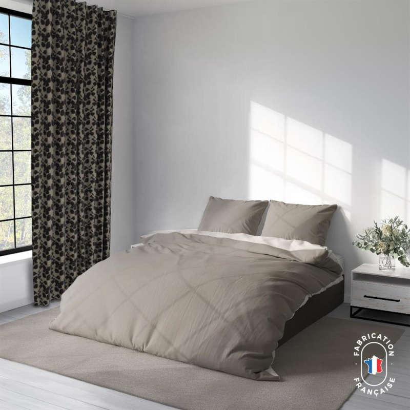 Rideau végétal sur-mesure Flâner coloris Onyx Rideau végétal sur-mesure Flâner coloris Onyx