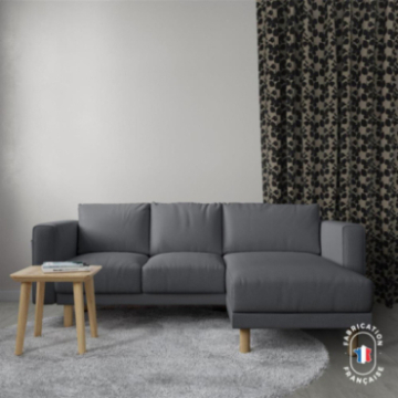 Rideau sur-mesure végétal Flâner coloris Onyx Rideau sur-mesure végétal Flâner coloris Onyx