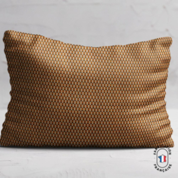 Coussin en velours chenillé à carreaux Coussin en velours chenillé à carreaux