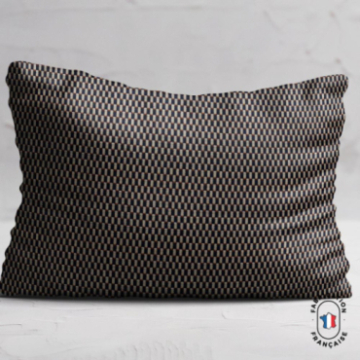 Coussin en velours chenillé à carreaux Coussin en velours chenillé à carreaux