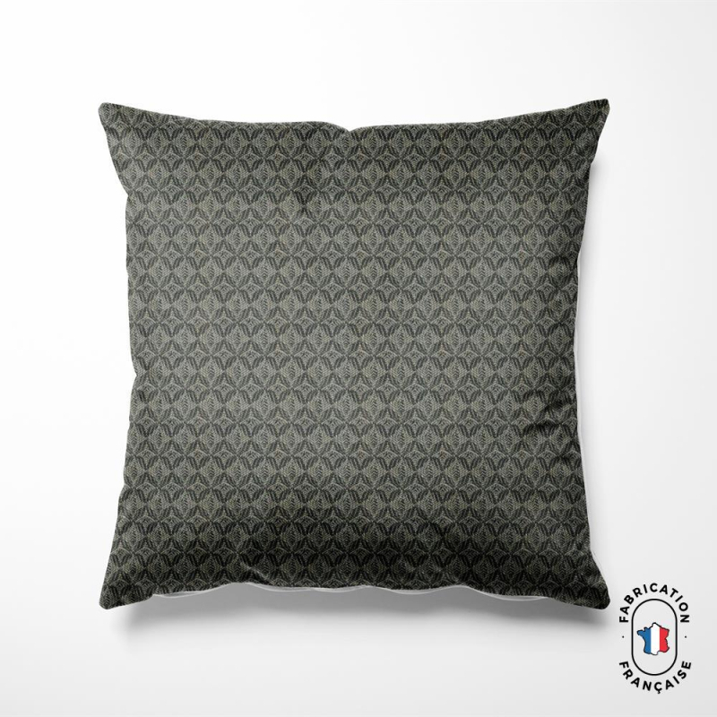 Coussin en jacquard à motifs fleuris Coussin en jacquard à motifs fleuris