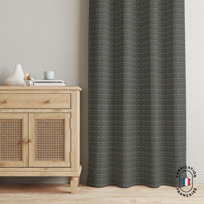 Rideau à motifs fleuris jacquard Rideau à motifs fleuris jacquard