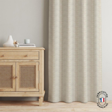 Rideau effet lin tamisant HISTOIRE col. Ecru Rideau effet lin tamisant HISTOIRE col. Ecru