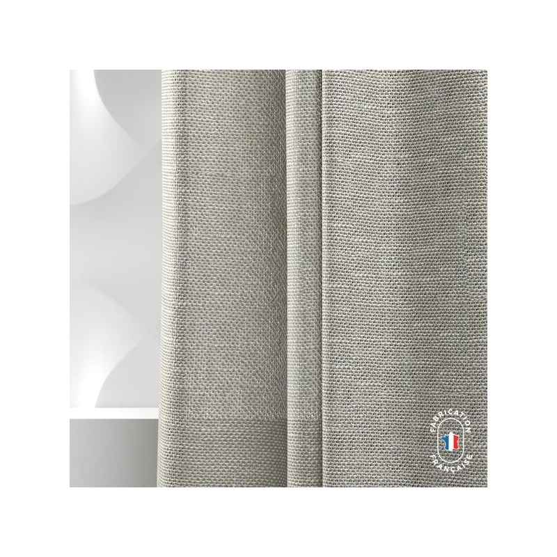 Zoom rideau Lucidity coloris Cement Zoom rideau Lucidity coloris Cement