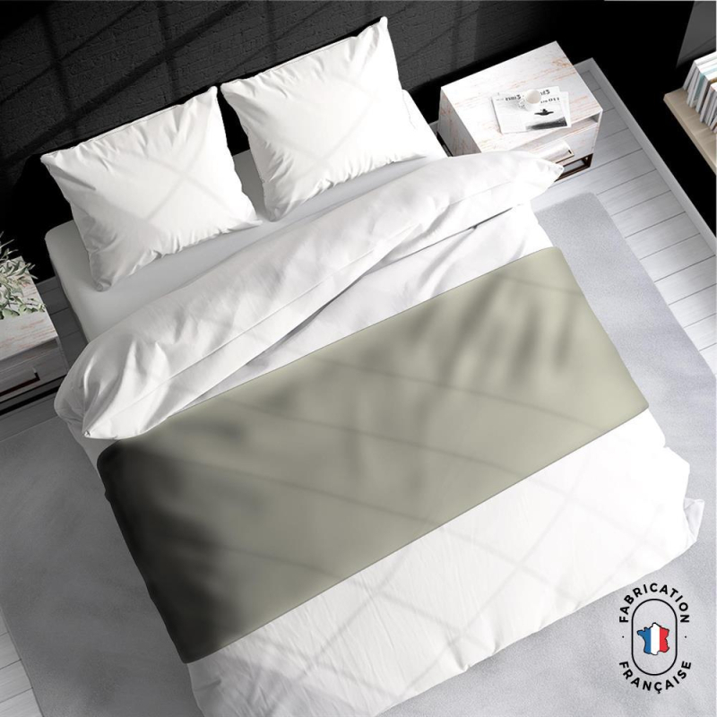 Chemin de lit Calvin coloris Sable zoom Chemin de lit Calvin coloris Sable zoom