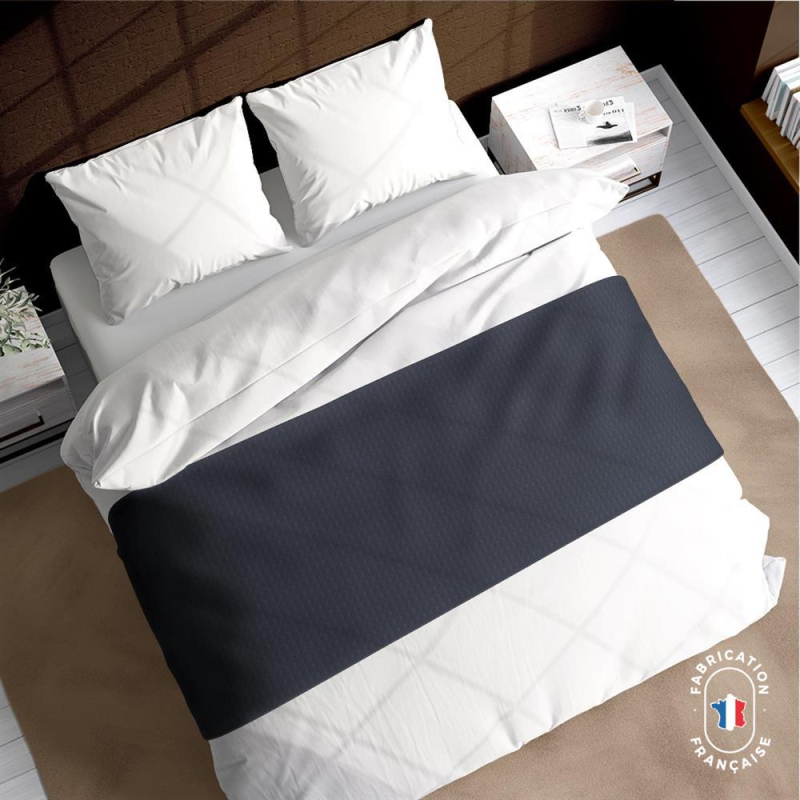 Chemin de lit Calvin coloris Anthracite zoom Chemin de lit Calvin coloris Anthracite zoom