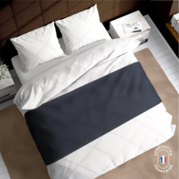 Chemin de lit Calvin coloris Anthracite zoom Chemin de lit Calvin coloris Anthracite zoom