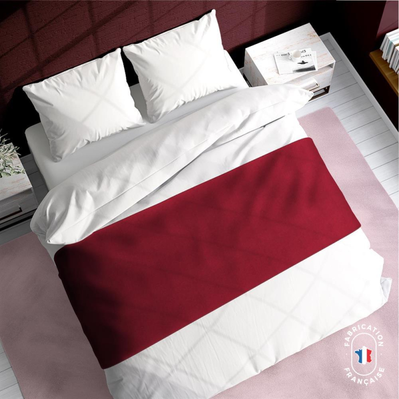 Chemin de lit Dolly coloris Cerise Chemin de lit Dolly coloris Cerise