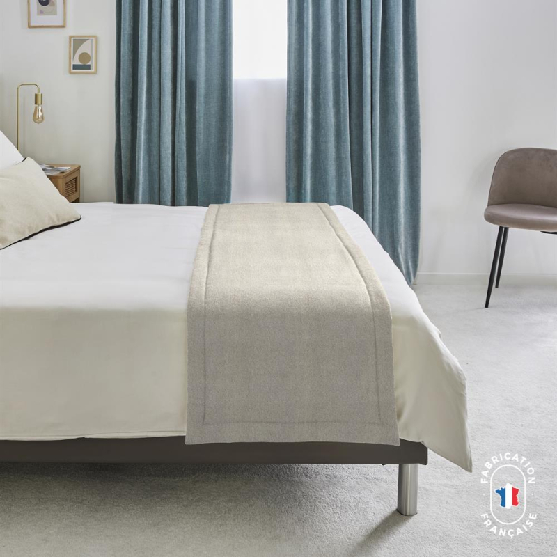 Chemin de lit en tissu mouton Chemin de lit en tissu mouton