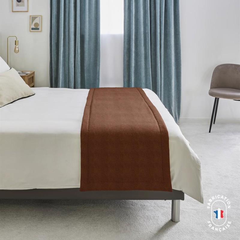 Chemin de lit en tissu mouton Chemin de lit en tissu mouton