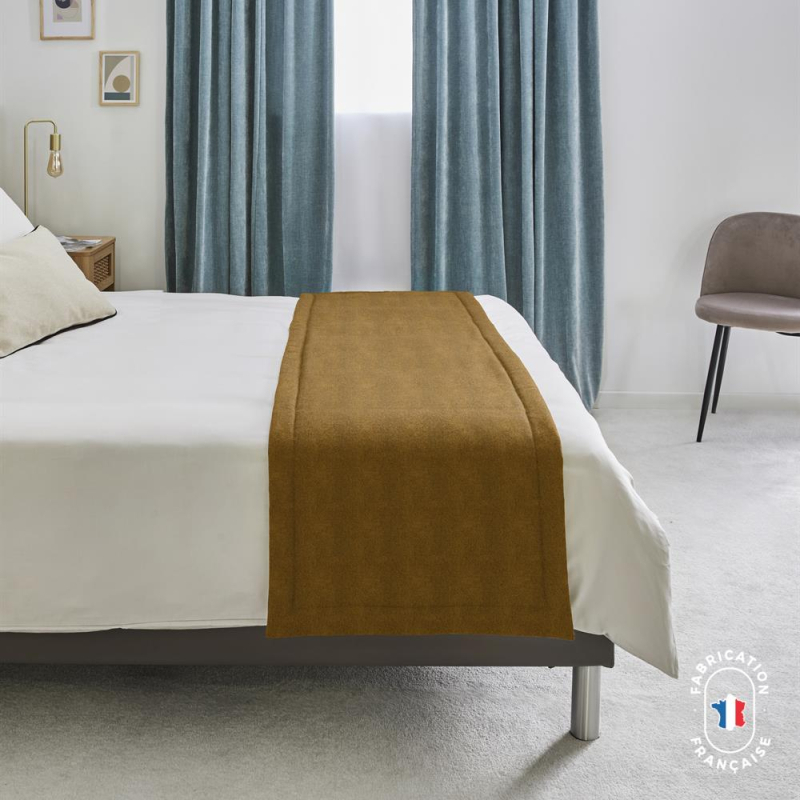 Chemin de lit en tissu mouton Chemin de lit en tissu mouton