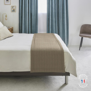 Chemin de lit en tissu mouton Chemin de lit en tissu mouton