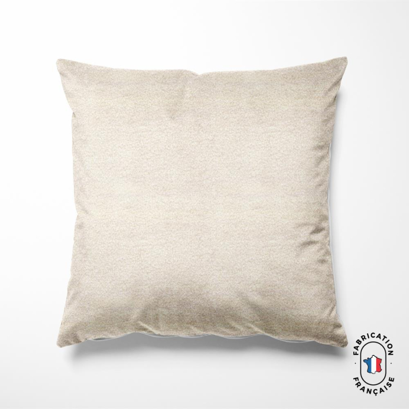 Coussin en tissu mouton HANS Ecru Coussin en tissu mouton HANS Ecru
