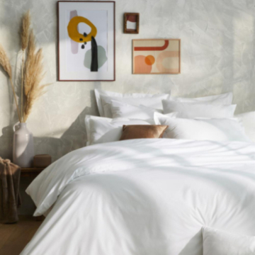 Parure percale blanche Sélène Parure percale blanche Sélène