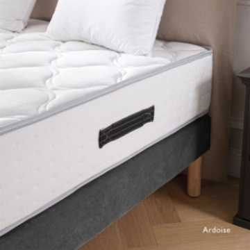 Sommier en velours couleur et pieds personnalisables Sommier en velours couleur et pieds personnalisables