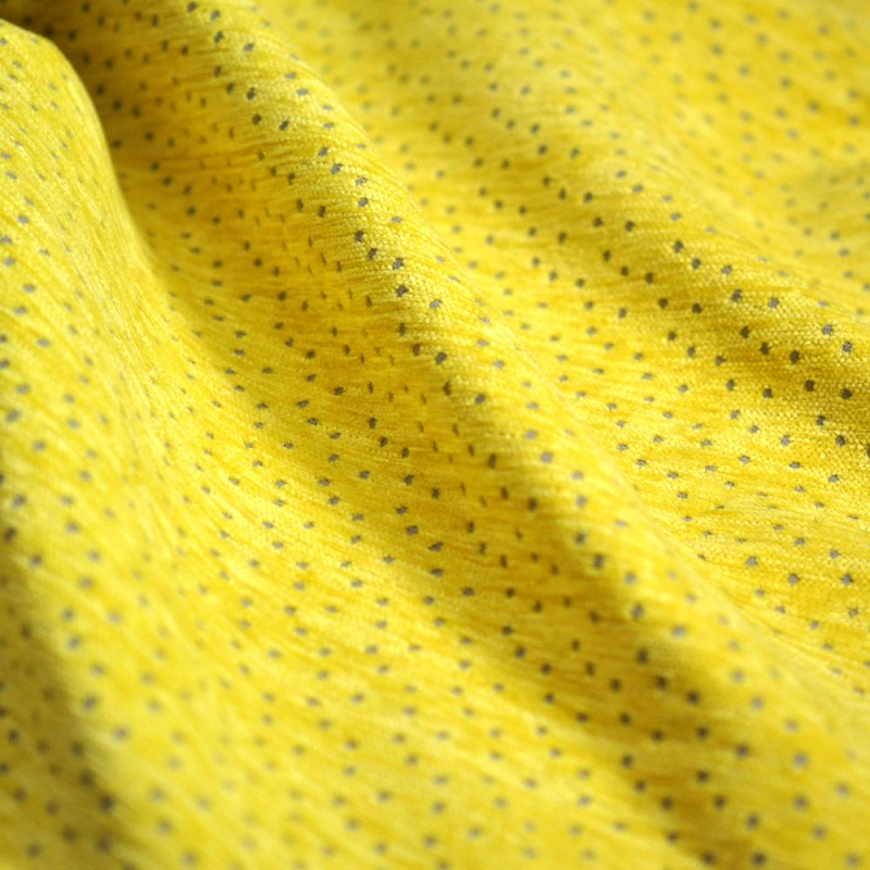 Tissu à pois Escale Citron Tissu à pois Escale Citron