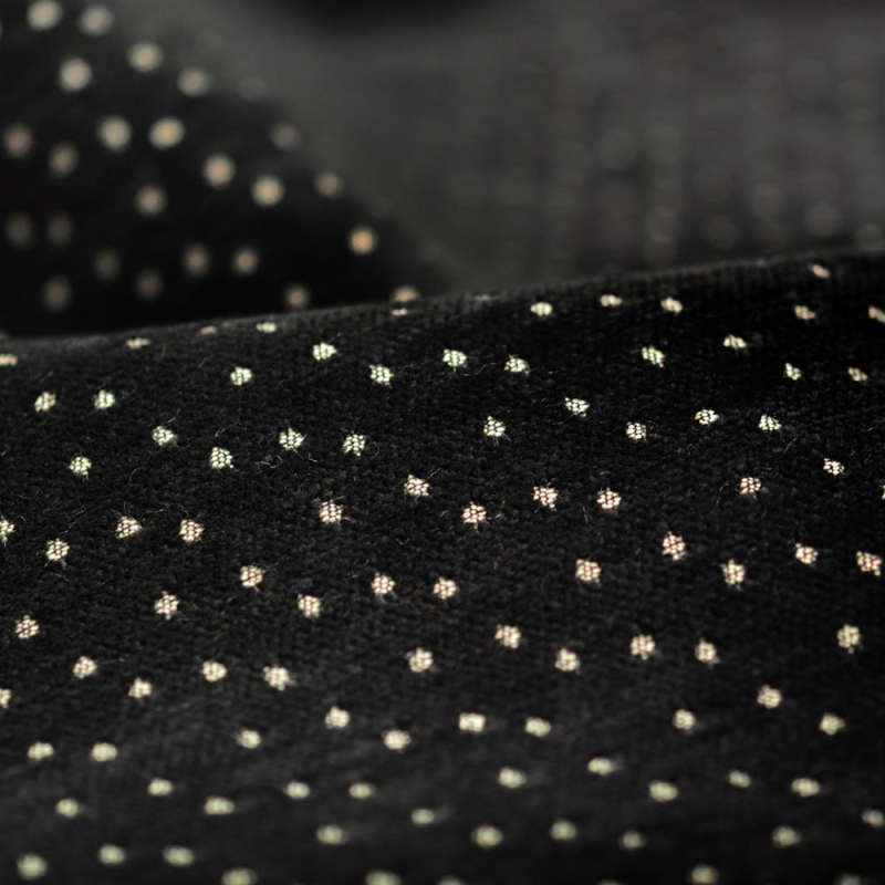 Tissu à pois Escale Onyx Tissu à pois Escale Onyx