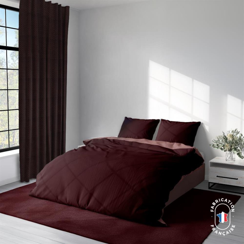 Rideau sur-mesure à pois Escale coloris Sureau Rideau sur-mesure à pois Escale coloris Sureau