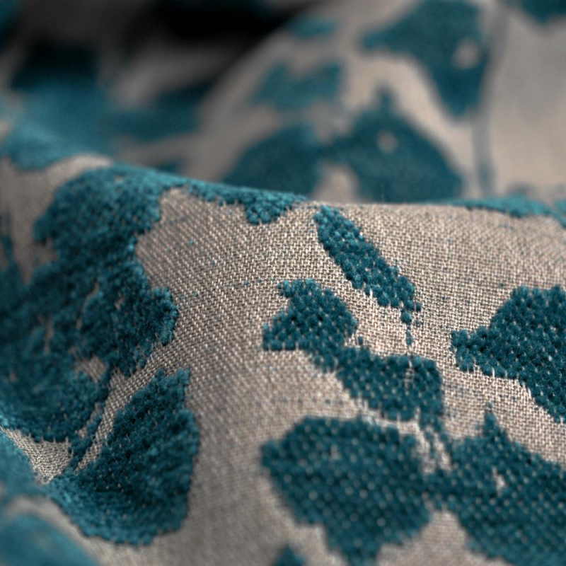 Tissu végétal Flâner coloris Turquoise Tissu végétal Flâner coloris Turquoise