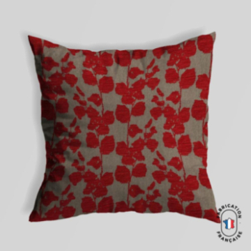 Coussin carré Flâner coloris Fraise Coussin carré Flâner coloris Fraise