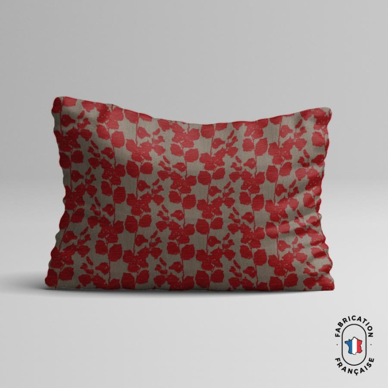 Coussin rectangle Flâner coloris Fraise Coussin rectangle Flâner coloris Fraise