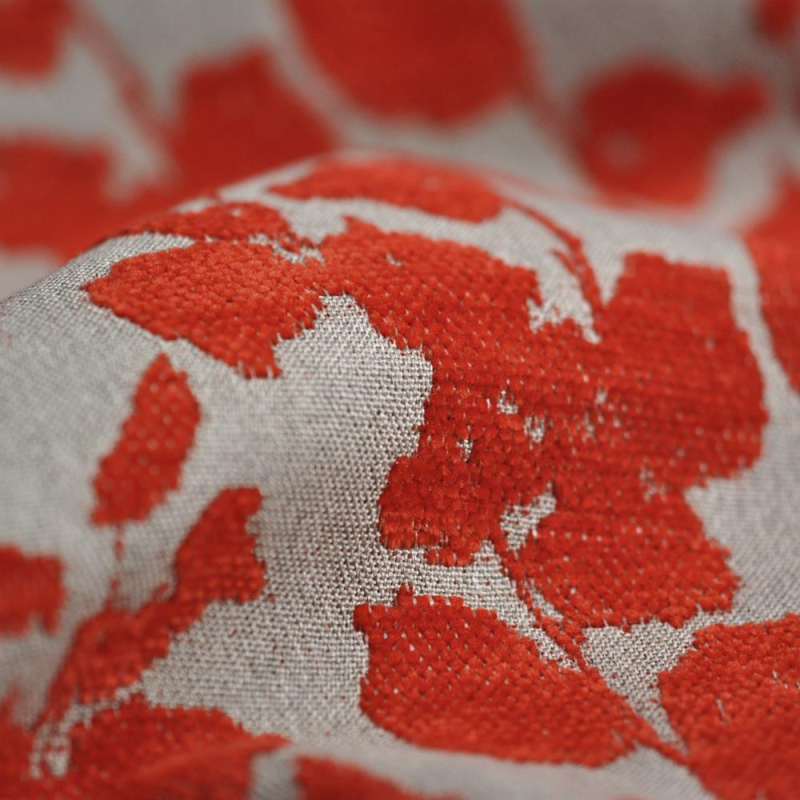 Tissu végétal Flâner coloris Fraise Tissu végétal Flâner coloris Fraise