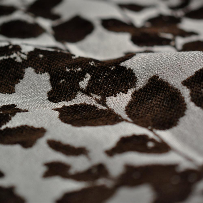 Tissu végétal Flâner coloris Café Tissu végétal Flâner coloris Café