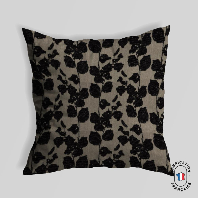 Coussin carré Flâner coloris Onyx Coussin carré Flâner coloris Onyx