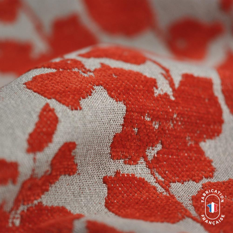 Tissu végétal Flâner Fraise Tissu végétal Flâner Fraise