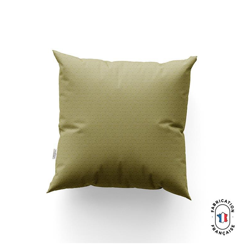 Coussin VOILIER à motifs géométriques coloris Olive